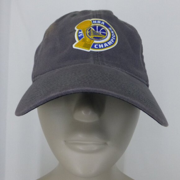 Adidas Golden State Warriors 5 Times NBA Champion Adjustable Hat (Bleach Stain) - Picture 1 of 11